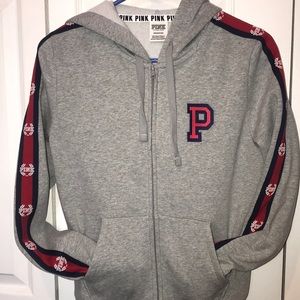 PINK (Victoria’s Secret) Grey Zip Up